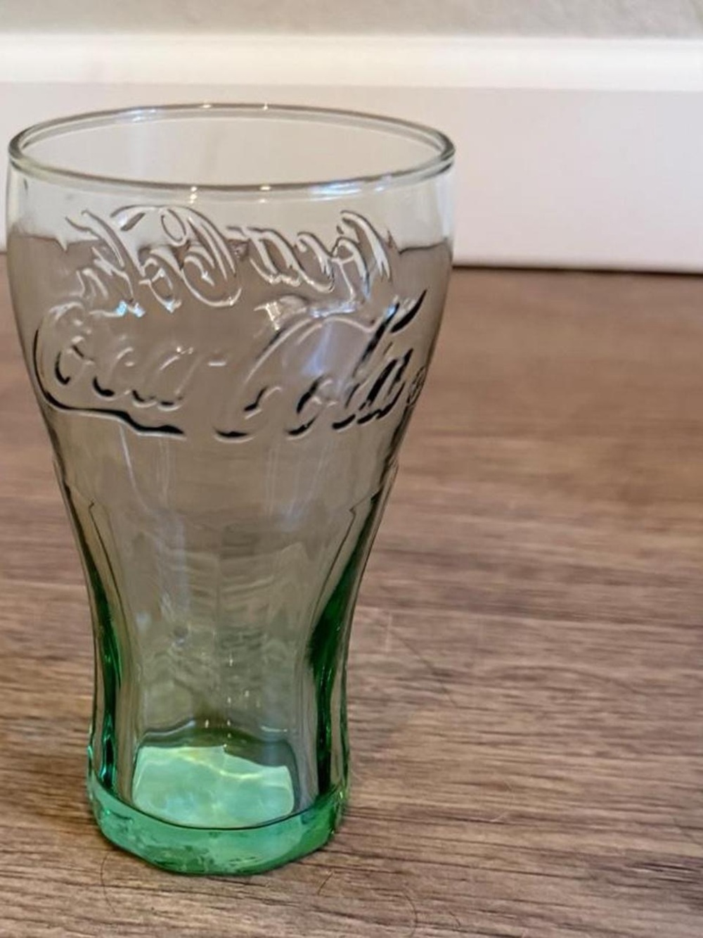 Coca-Cola Green-Tinted Embossed Glass